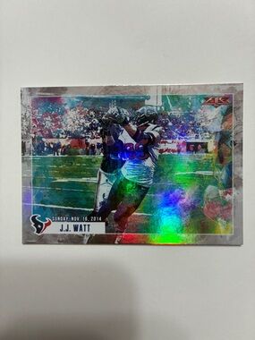 Topps J.J. Watt Holographic Football Card - Blue, Red, Green, Silver